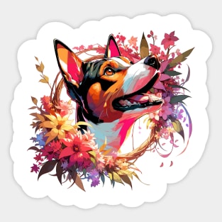 Basenji Joyful Mothers Day Dog Mom Gift Sticker